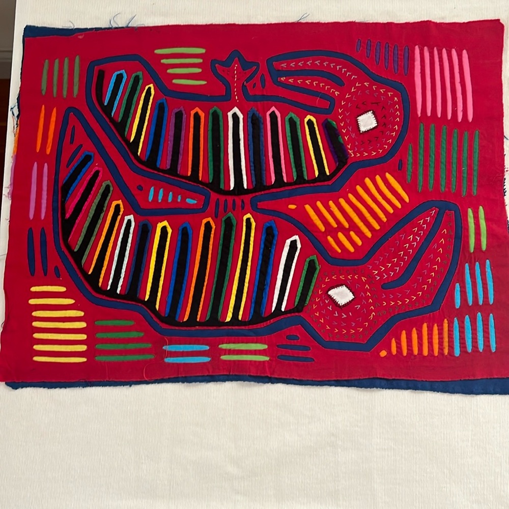 South American Mola Fabric Piec